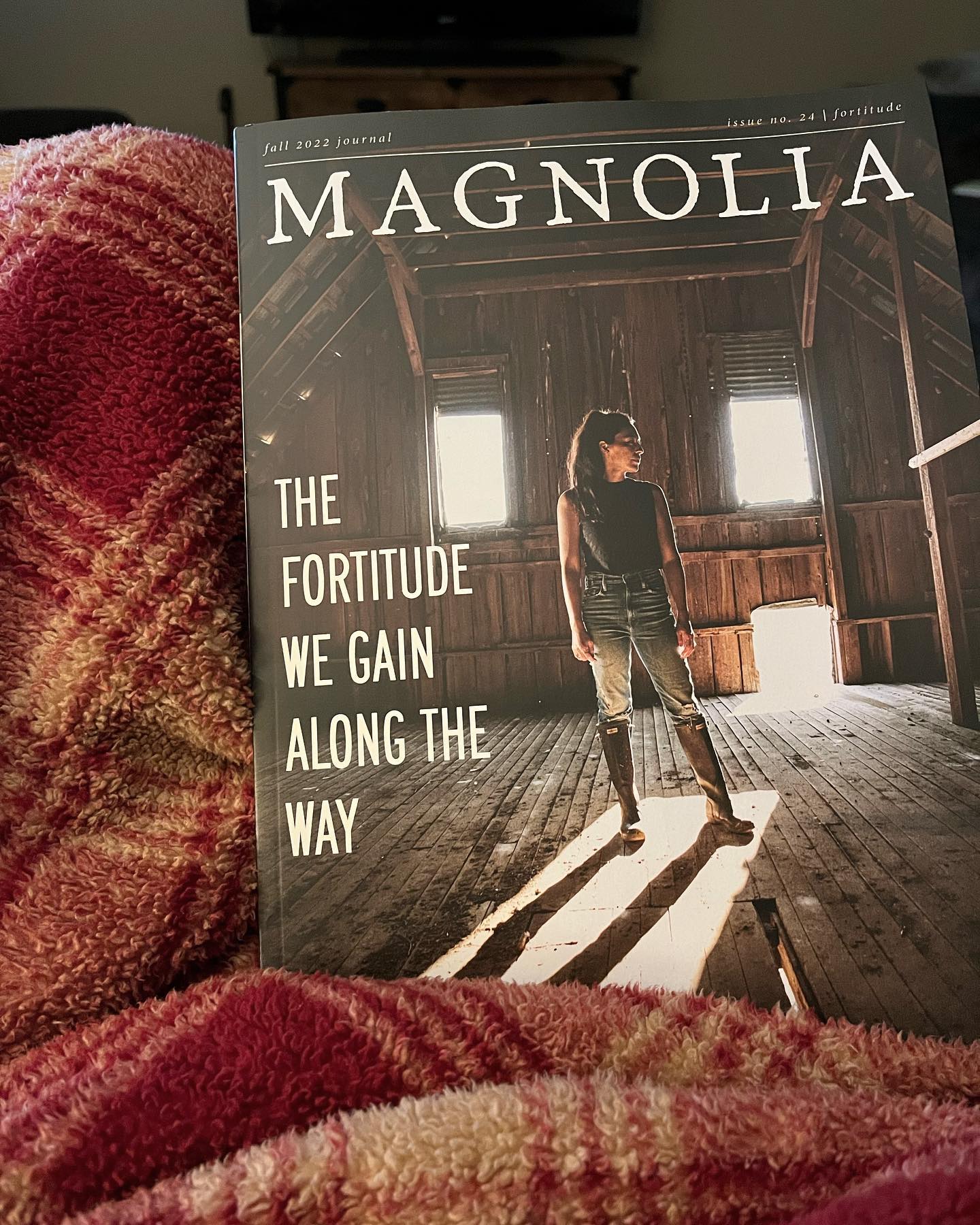 Look what came in the mail today! 😍🍂 Curling up on the couch and reading it front to back pretending like it’s not 90 degrees out 😂 @magnolia @magnolianetwork @joannagaines