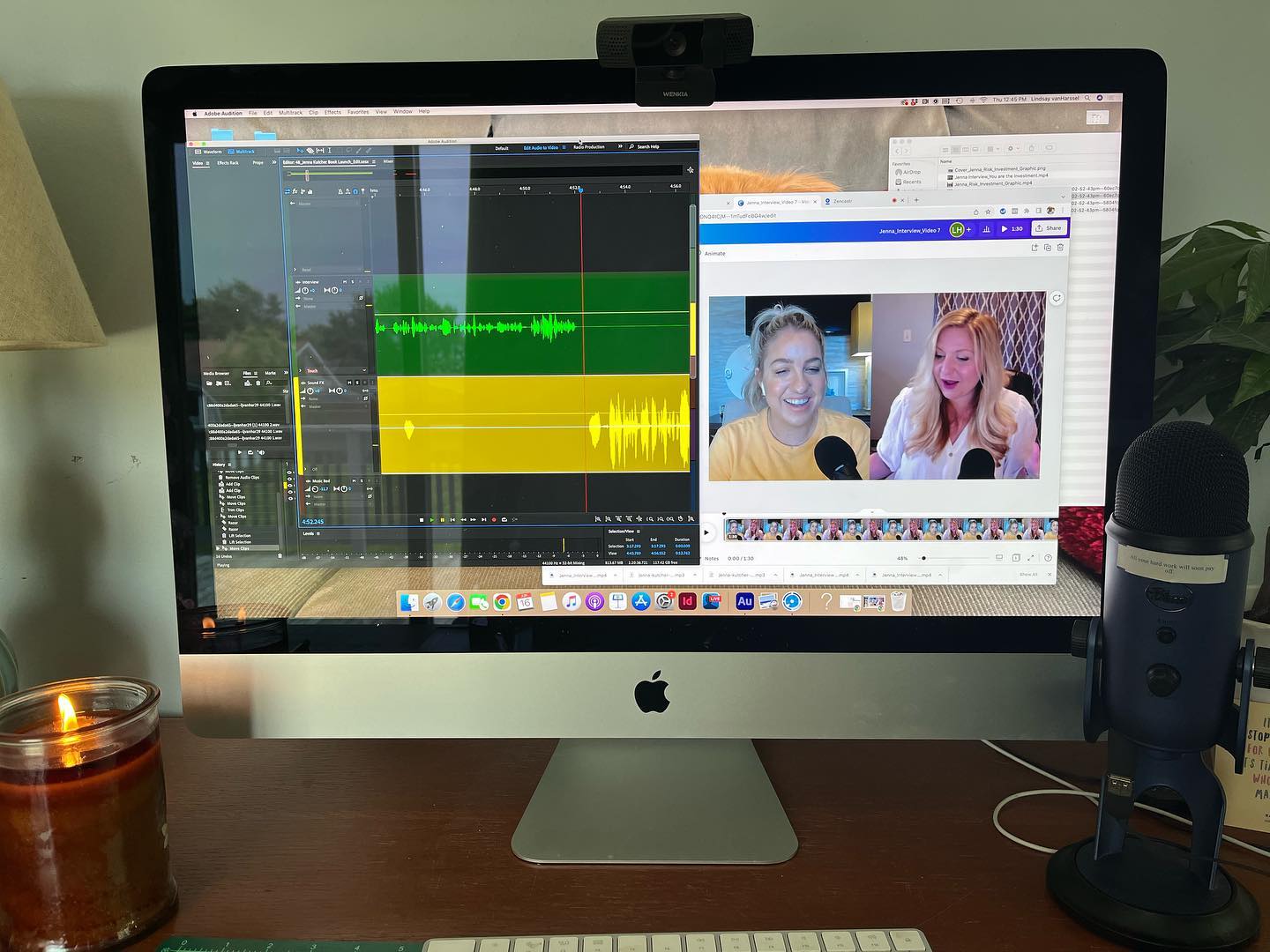Editing a podcast episode with @jennakutcher … is this real life? Total “pinch me” moment over here 🙏🏻✨ So grateful she came on the show and SO excited for her book to launch in just 12 short days. 

We have some fun stuff coming your way so be sure to watch for the podcast to drop next week! 🙌🏼📒 #howareyoureallybook
